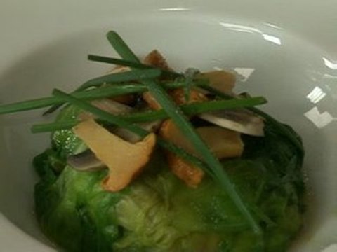 Pannequet de champignons à la vapeur