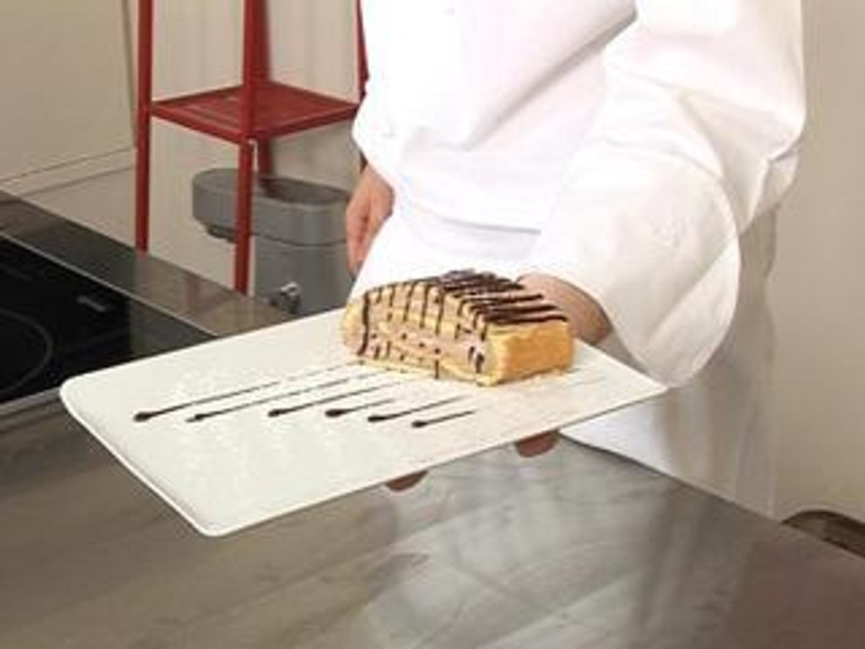 Bûche roulée chocolat-praliné