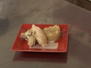 Fricassée de volaille fermière et purée de topinambour