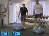 BOSU Balance Trainer Lateral Jumps with Squats