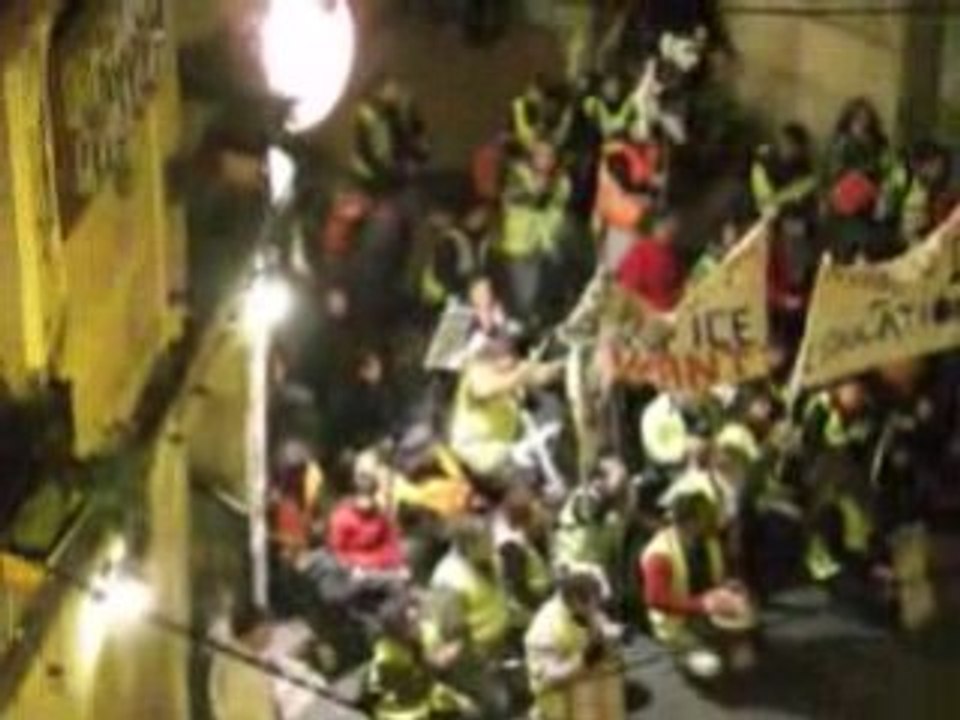 La colere sociale Montpellieraine depuis ma fenetre