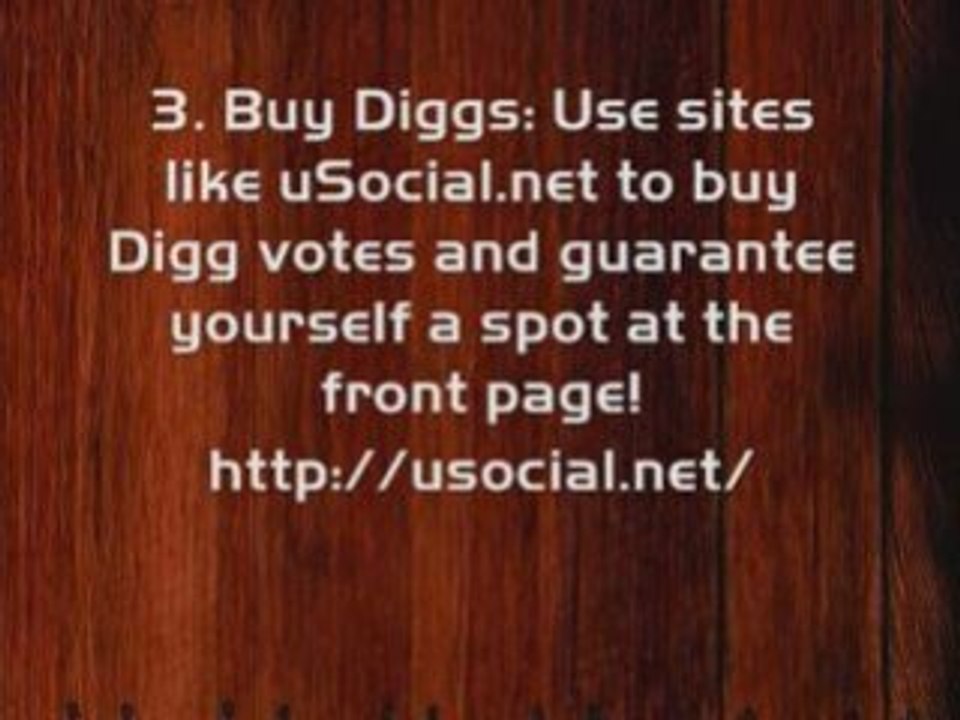 How To Get To The Front Page Of Digg