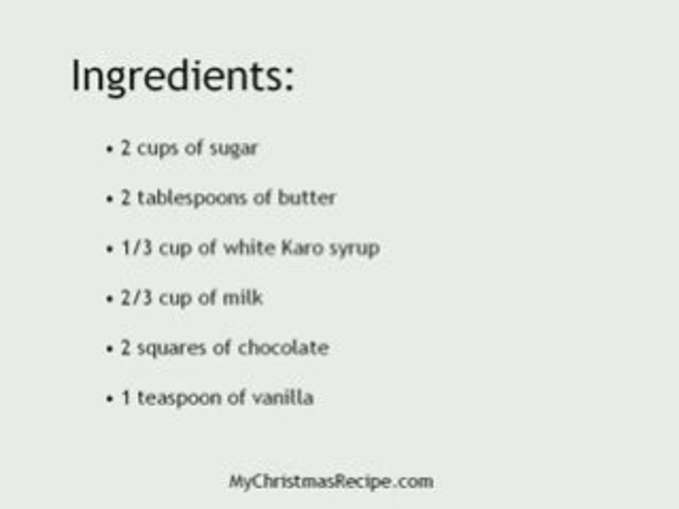 Christmas Candy Recipes