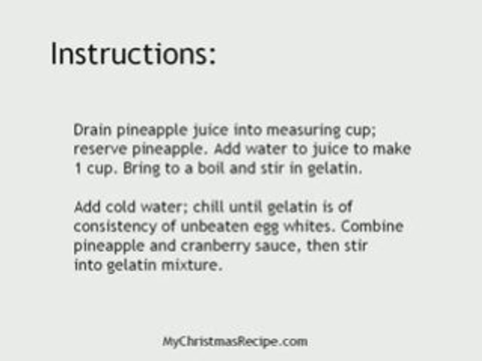 Recipe Christmas