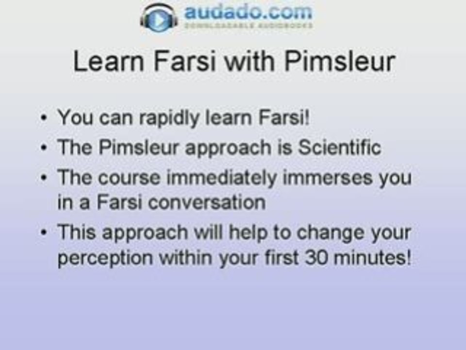 Learn Farsi with Pimsleur