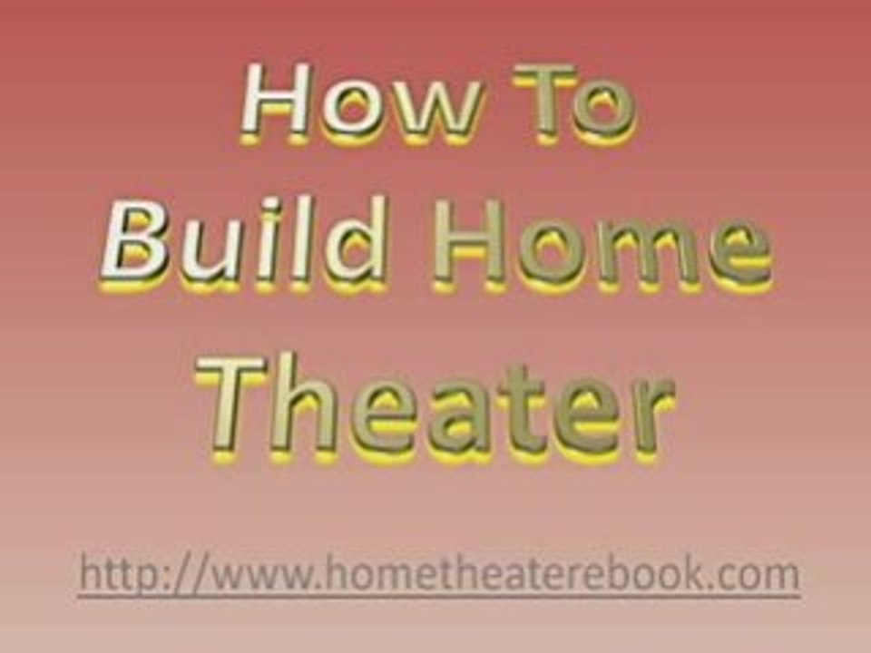 how to build home theater