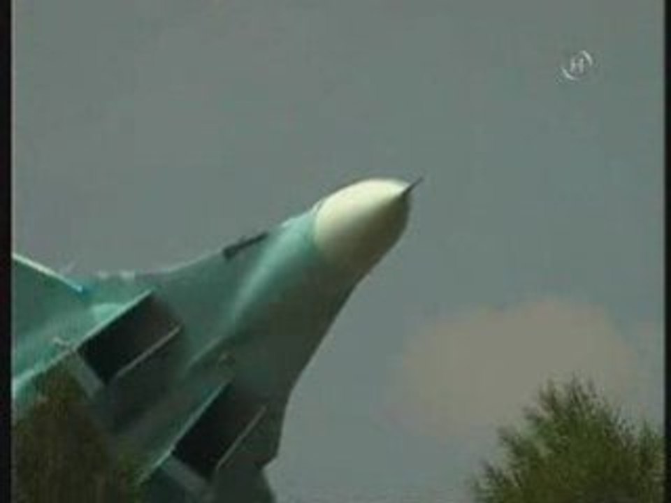 Su-27 UB Crash en live !!!