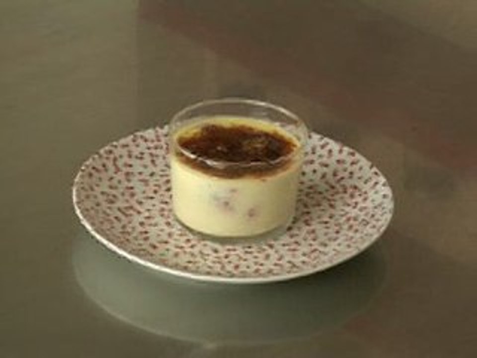 Crème brûlée aux fruits rouges
