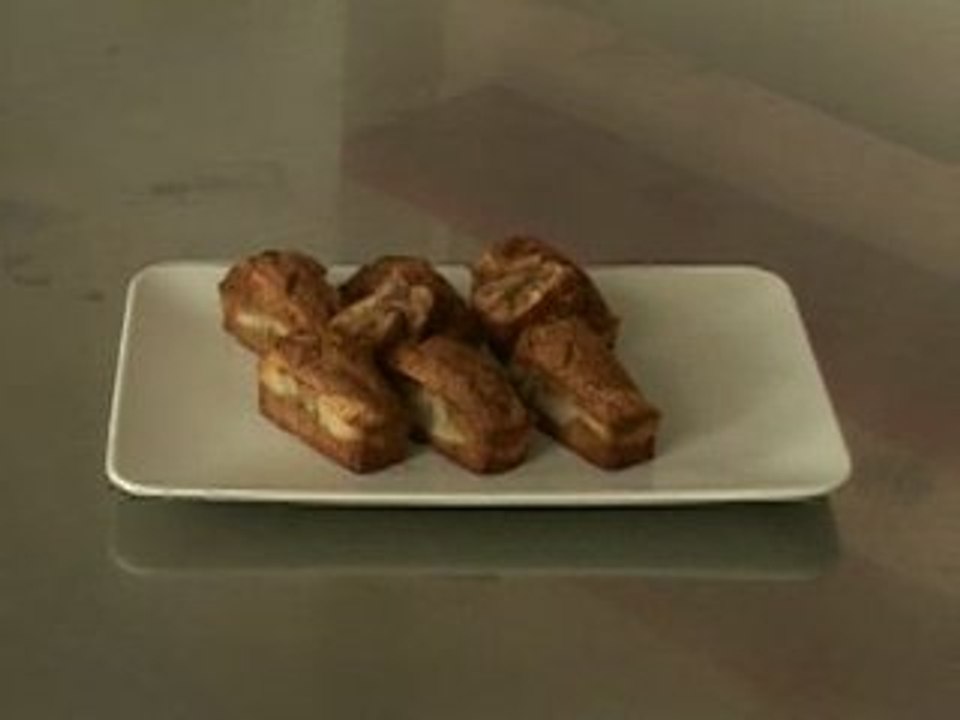 Financiers tigrés au chocolat et noisette