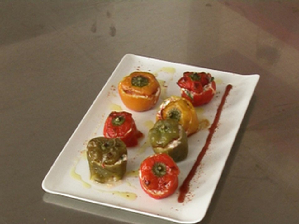 Mini poivrons froids farcis aux piquillos