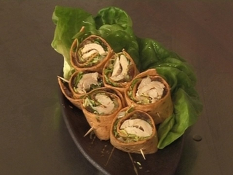 Lamelles de volaille et échalotes confites en tube