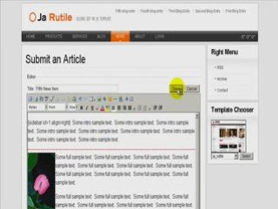 Joomla 1.5 – adding images to your articles video tutorial