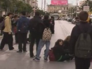 Athens students take over mayor's office