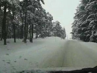 Etat de la route D500 entre Le Mazet St Voy et Madelonnet