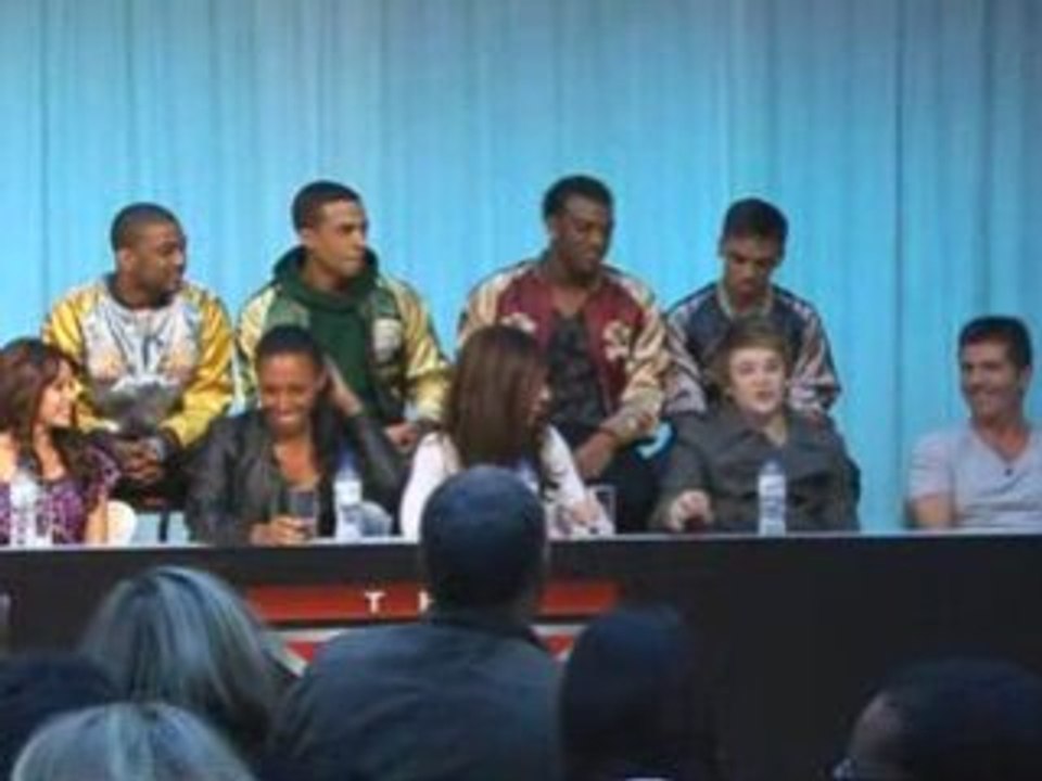 X Factor finalists JLS, Alexandra and Eoghan talk