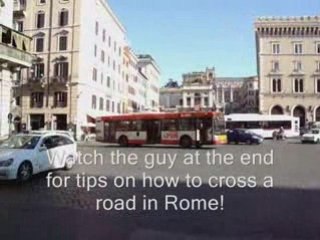 More crazy traffic in Rome Italy