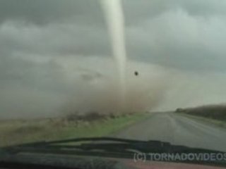 Violent Tornado Ripping Trees (HD video)