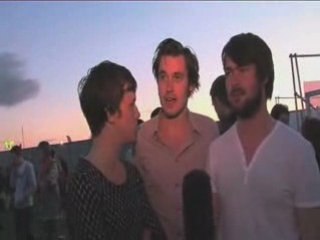 Friendly Fires Backstage at Reading