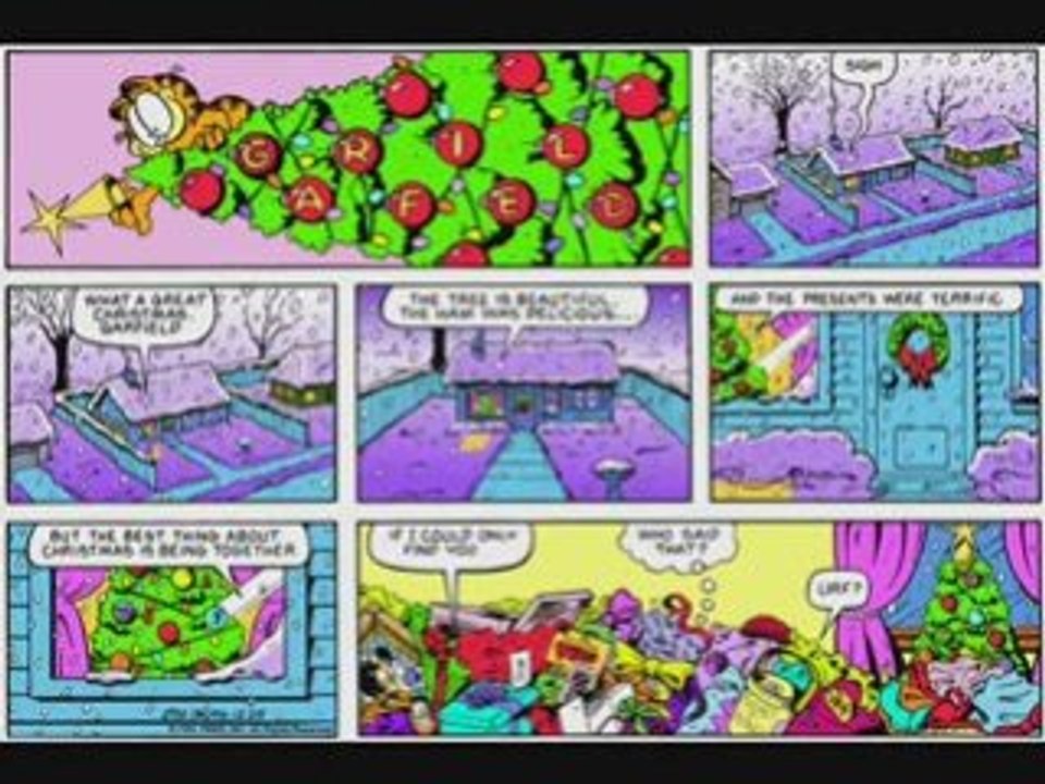 Garfield Christmas slideshow from 1978 to 2007