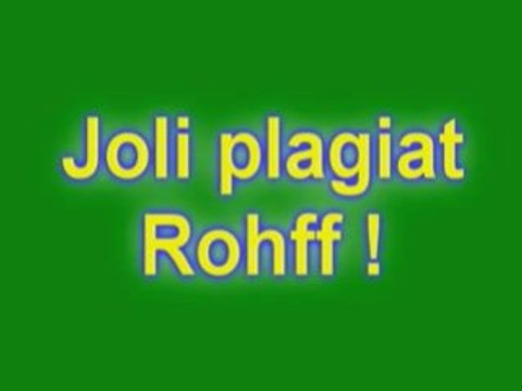 ROHFF PLAGIAT : ABOVE THE LAW SUR REPRIS DE JUSTESSE