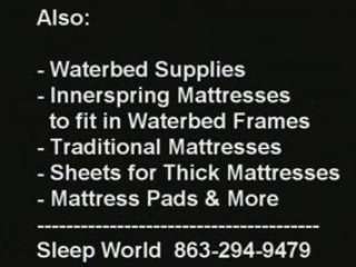 We Have Waterbeds – Sleep World Winter Haven
