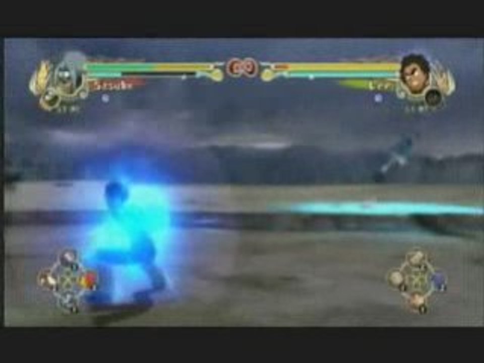 Sasuke lvl2 vs lee 8 portes