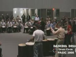 PASIC 2008 Drum Circle with Dancing Drum