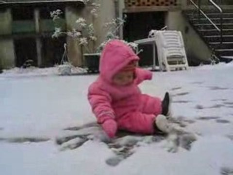 premiers pas dans la neige!