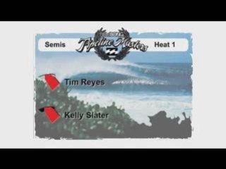 Demi finale du Billabong pipeline masters 2008 (Reyes vs Sla