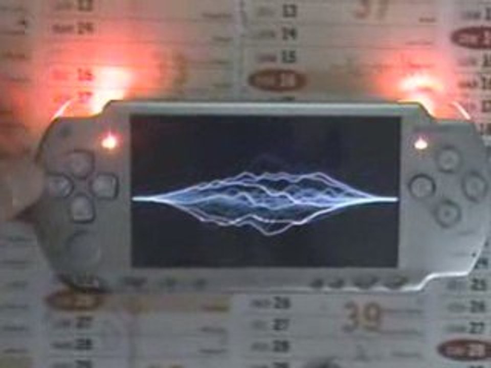 PSP Slim Silver (8 leds + HP 1W) [Travis -  PSPGen]