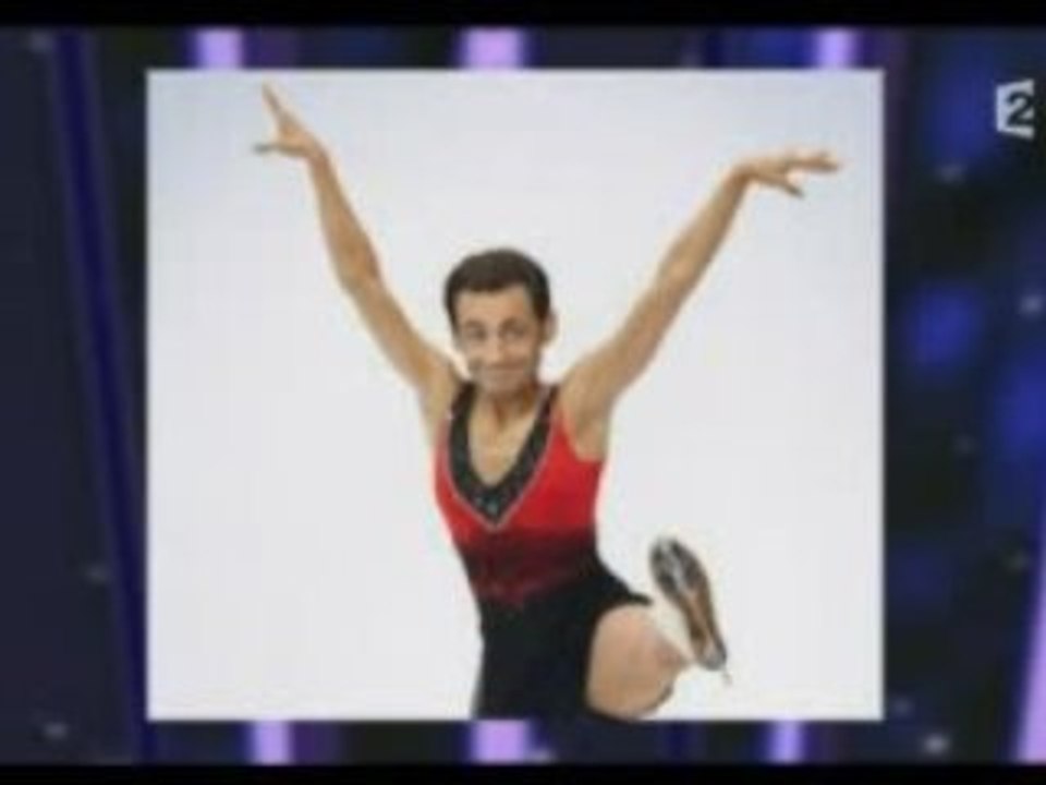 Sarkozy le roi du patin  [ONPC] Ruquier (fun)