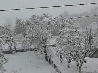 25 cm de neige tombé en 3h30 en Haute-Loire (43) !