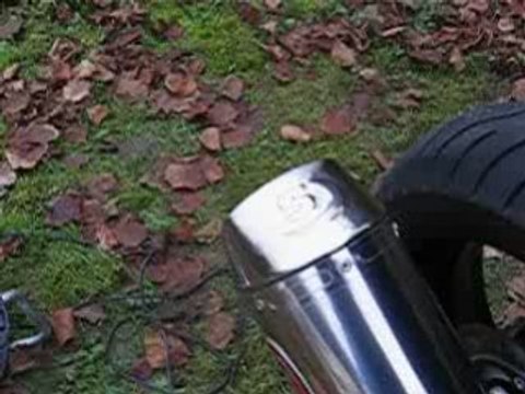 pot scorpion sur GSF 650 BANDIT S 2008 sans chicane