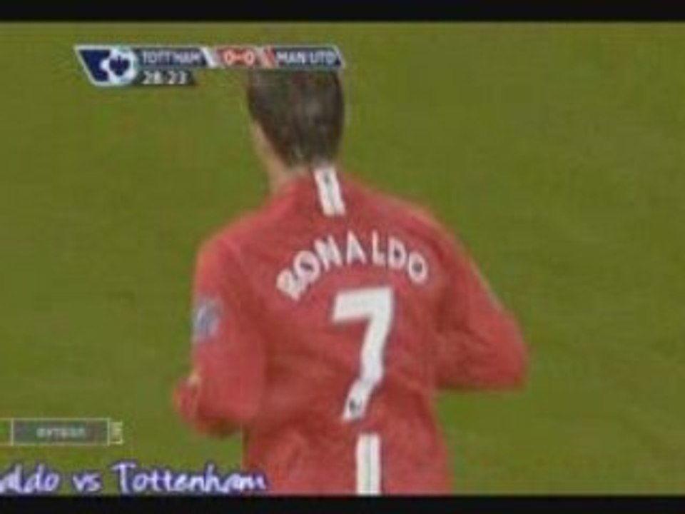 Cristiano Ronaldo vs Tottenham 08-09