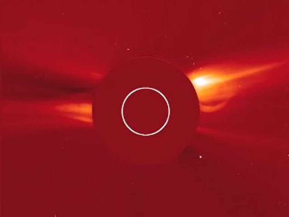 Vent solaire en forme de rond de fumée