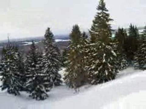 Will se fait une piste - 1er jour Ski Jura 2008-2009