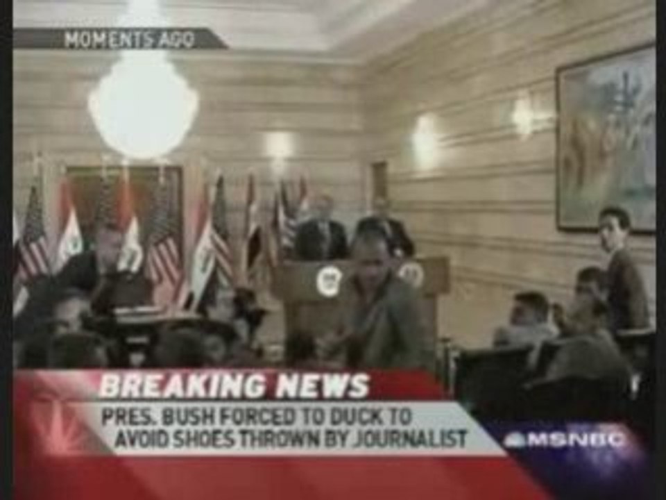 Incident Bush en Irak (chaussures lancees)