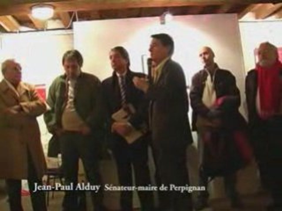 Vernissage de l'exposition de Manuel Moros "La Retirada"