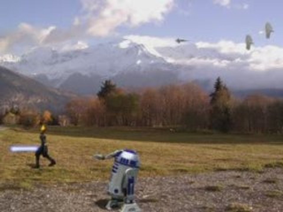 Star Wars - Cloud de FF7 avec un sabre laser