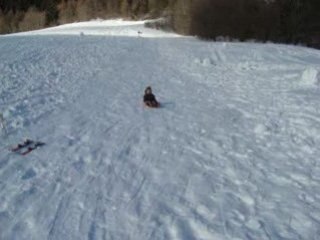 Partie de luge au col du Granier