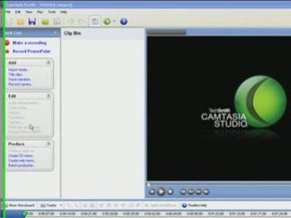 How to use Camtasia Studio Software.