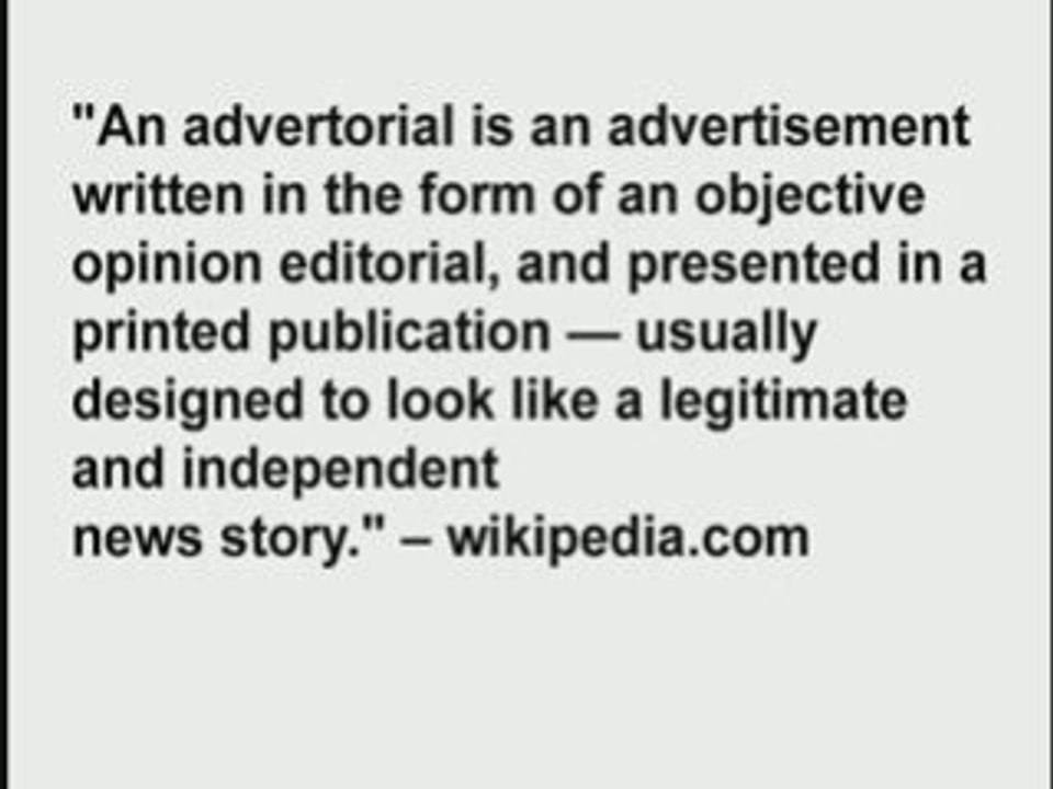 advertorials -- 500+ online marketing tools and methods