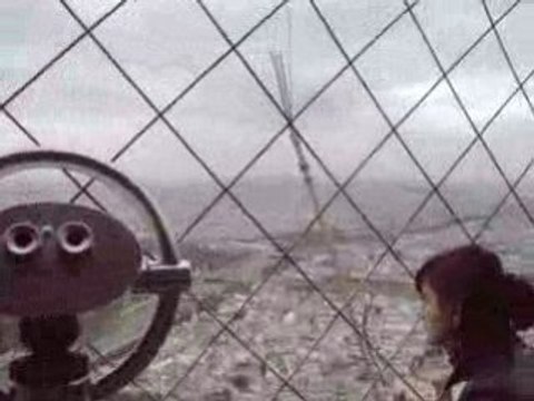 Panoramique de paris, vu de la tour eiffel..