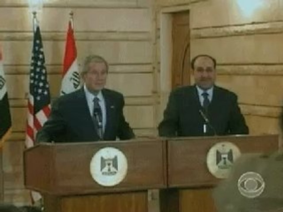 le au revoir d'un brave irakien à bush