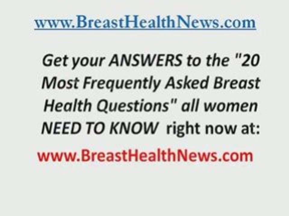 Breast Health News - Mammogram, Breast Cancer, Mastectomy