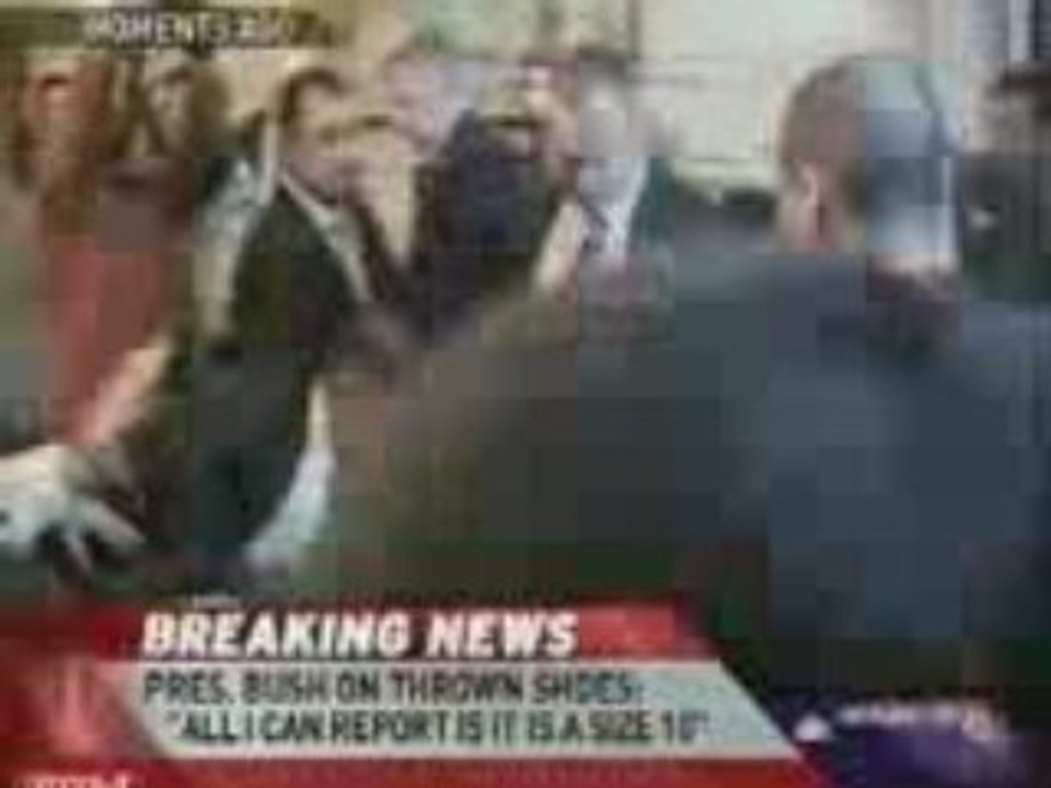 Bush Dodges Shoes Thrown by Iraqi Journalist