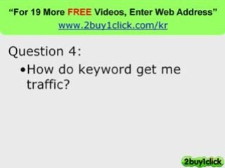 Google Keywords - FREE Q & A You Need to Know
