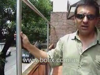 www.botix.com.ar Red de nylon negro en terraza