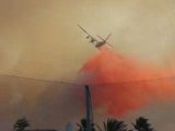 Firefighting planes in Fontana, California
