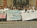 Etudiants et lycéens dans la rue